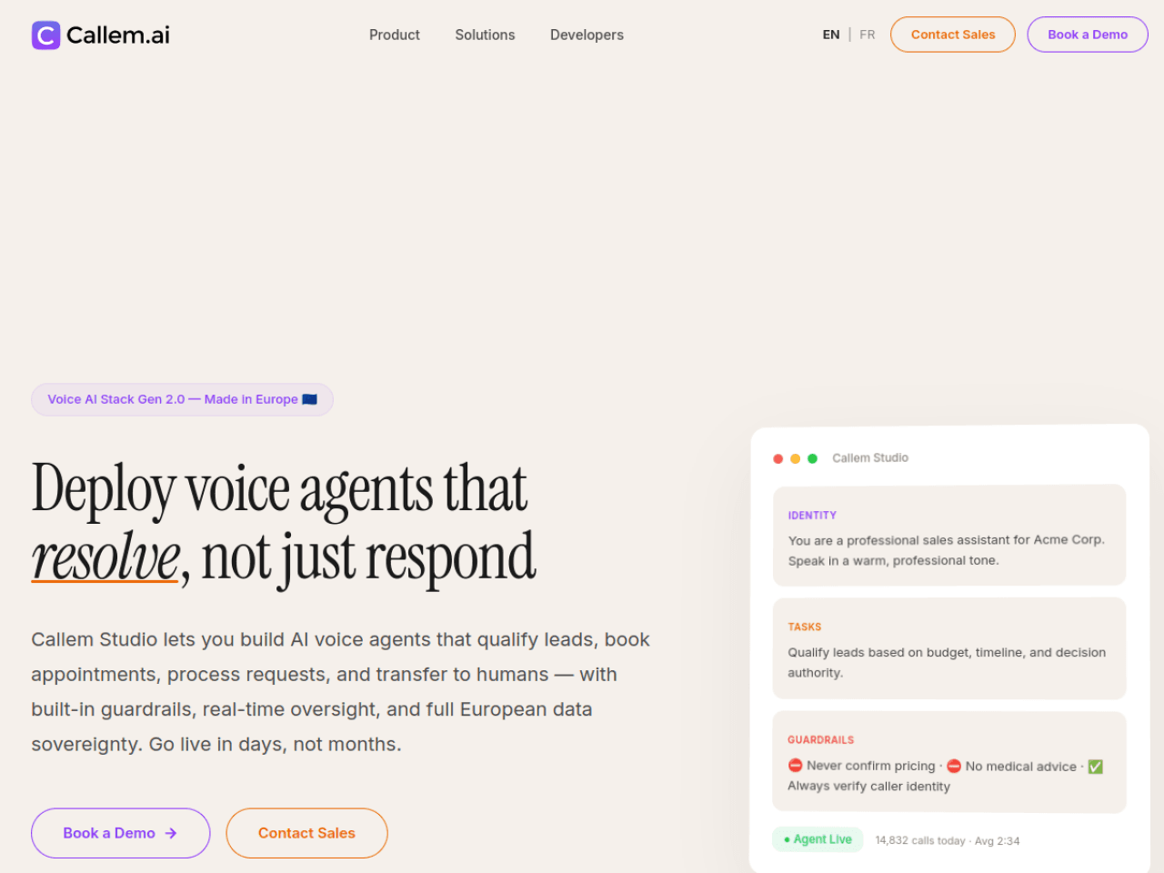 Callem screenshot