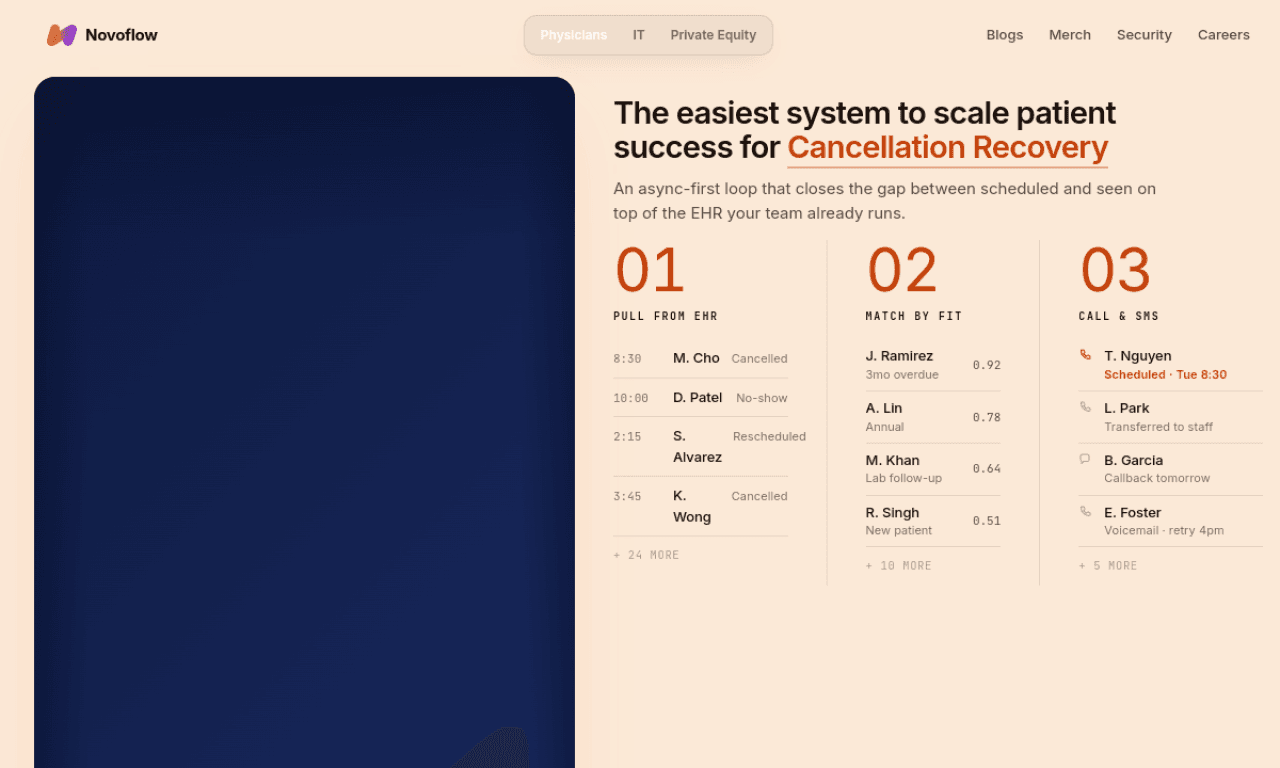 Novoflow screenshot