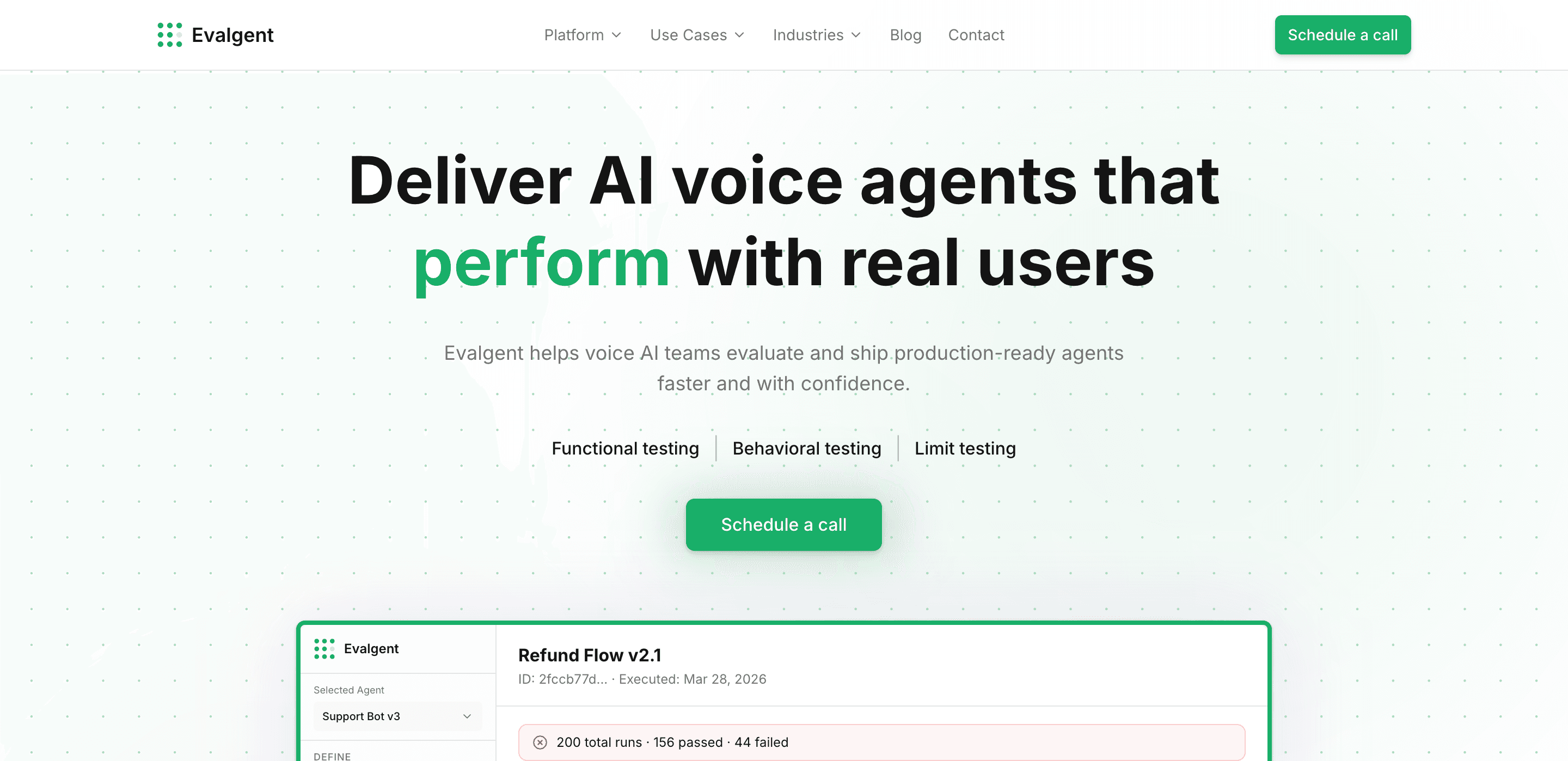 Evalgent screenshot
