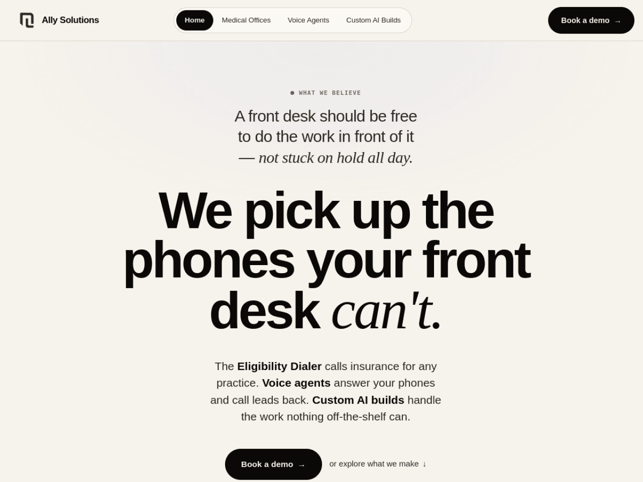 Ally Solutions screenshot