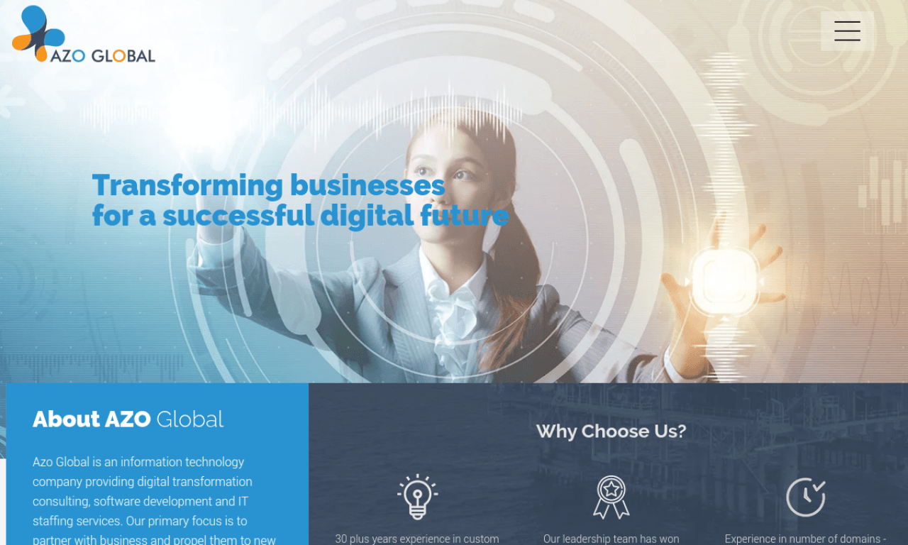 AZO global solutions screenshot