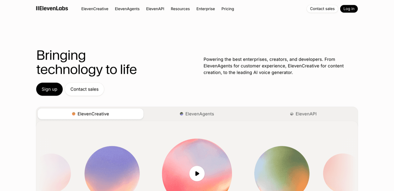 ElevenLabs screenshot