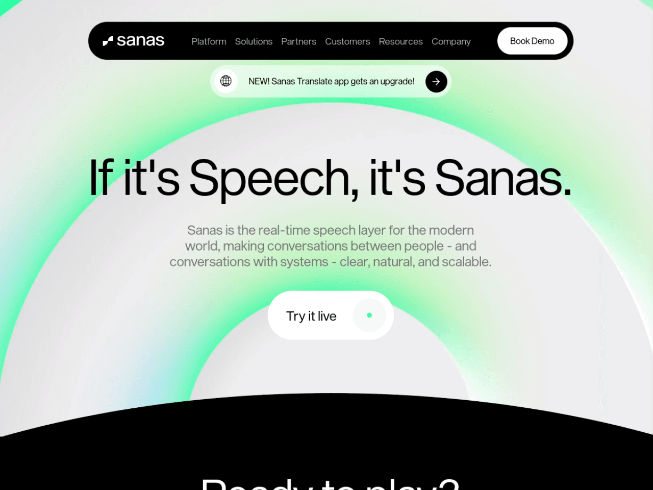 Sanas screenshot