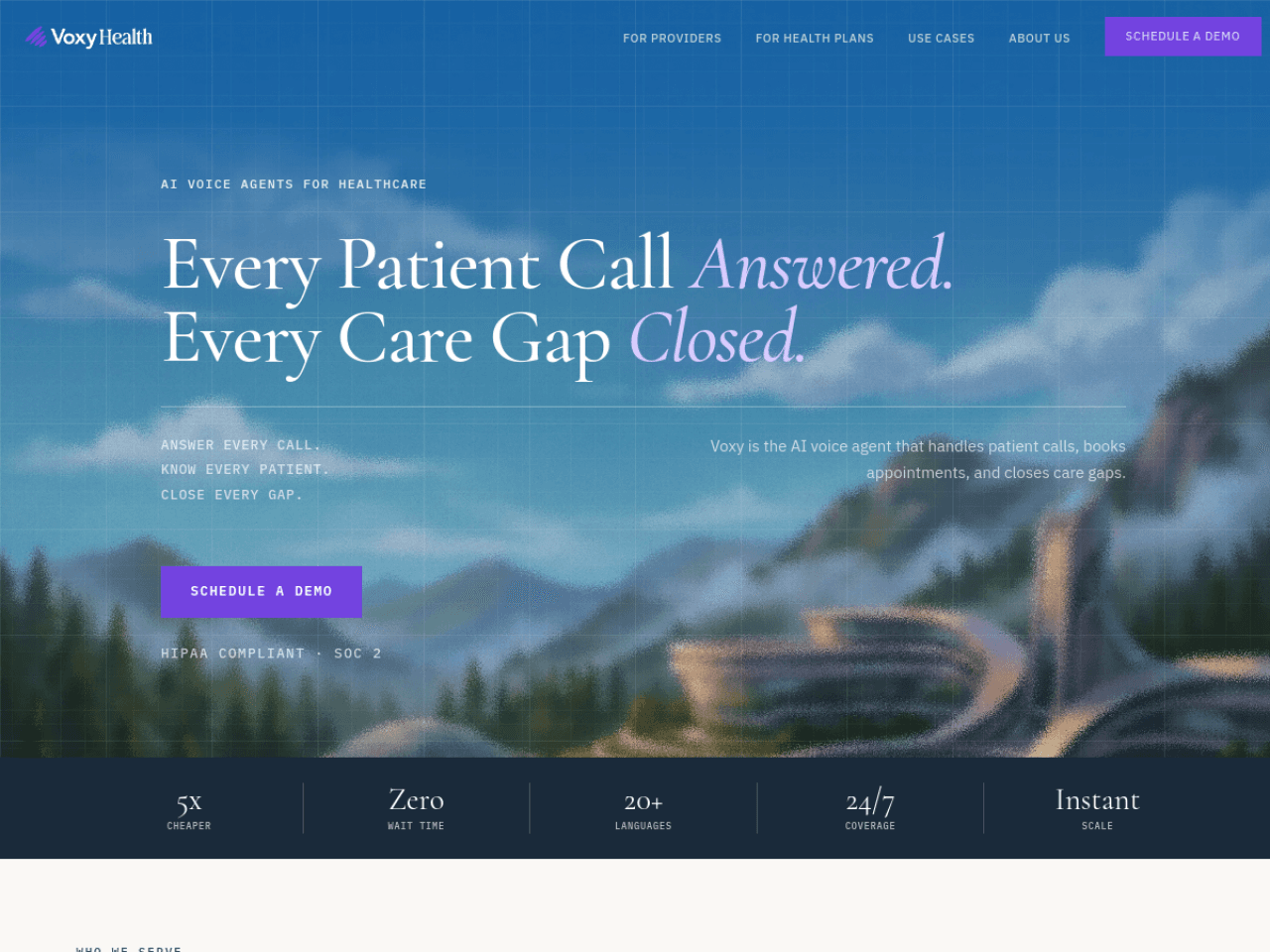 Voxyhealth screenshot