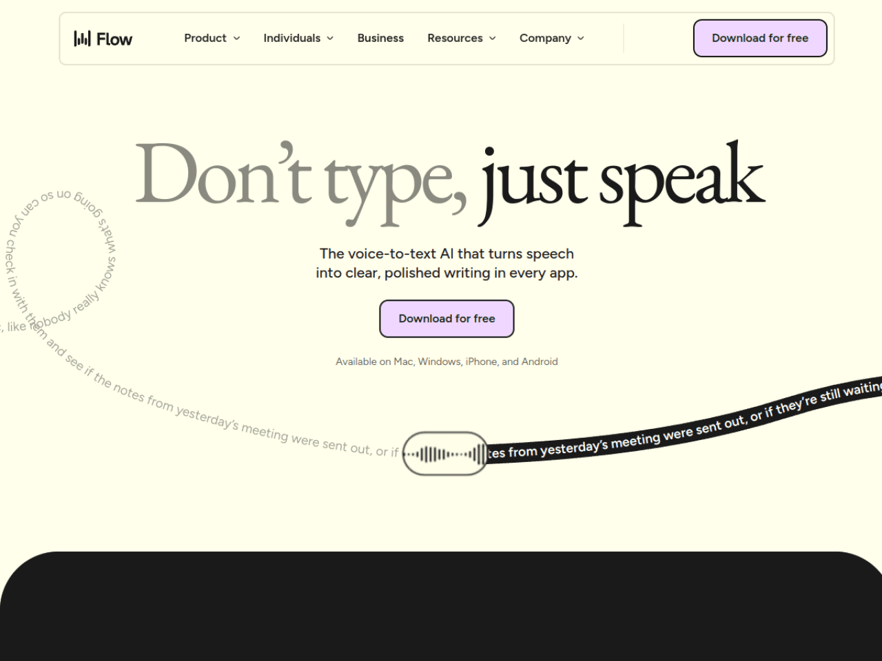 Wispr Flow screenshot